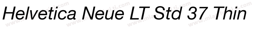 Helvetica Neue LT Std 37 Thin Conde字体转换